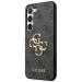 Гръб Guess PU 4G Metal Logo Case за Samsung Galaxy S24 Plus - Сив