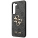 Гръб Guess PU 4G Metal Logo Case за Samsung Galaxy S24 Plus - Сив