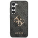 Гръб Guess PU 4G Metal Logo Case за Samsung Galaxy S24 Plus - Сив