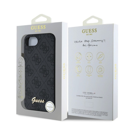 Гръб Guess за iPhone 16Е, 4G Case, Сив