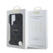 Гръб Guess за Samsung Galaxy S25 Ultra, PU, Leather 4G, Colored Ring MagSafe Case, Черен