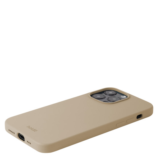Гръб Holdit Silicone Case за iPhone 14 Pro - Latte Beige
