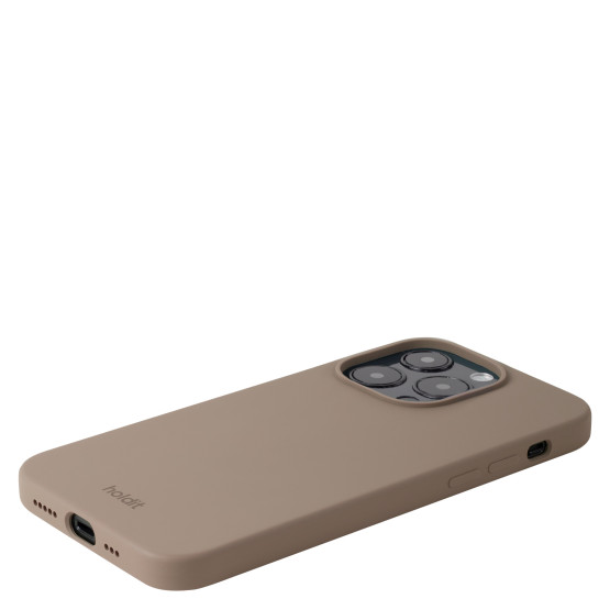 Гръб Holdit Silicone Case за iPhone 14 Pro - Mocha Brown