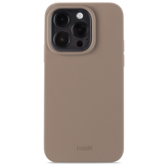 Гръб Holdit Silicone Case за iPhone 14 Pro - Mocha Brown