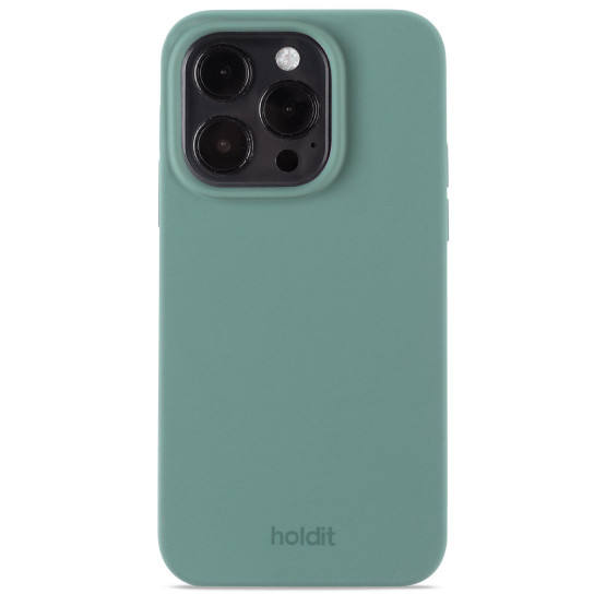 Гръб Holdit Silicone Case за iphone 15 Pro - Зелен