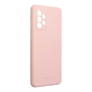 Гръб Mercury Silicone case за Samsung Galaxy A72 4G/5G - Розов