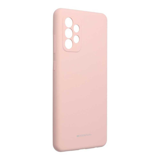 Гръб Mercury Silicone case за Samsung Galaxy A72 4G/5G - Розов