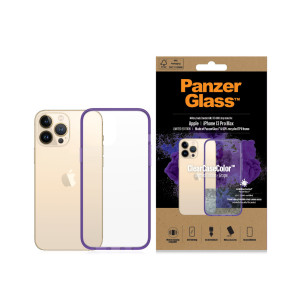 Гръб PanzerGlass за IPhone 13 Pro Max , ClearCase - Лилава рамка