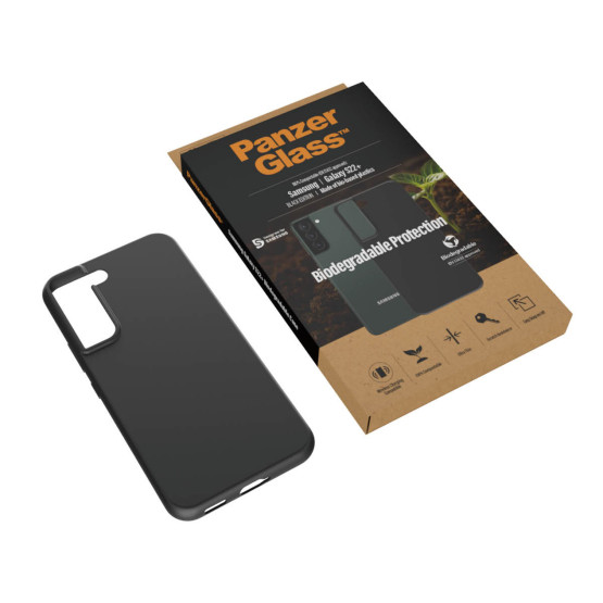 Гръб PanzerGlass за Samsung S22 Plus, Biodegradable, Черен
