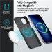 Гръб Pitaka Fusion Weaving MagEZ Case 3 за iPhone14 - Черно/зелем