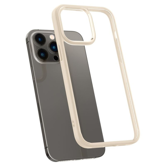 Гръб Spigen Crystal Hybrid за iPhone 14 Pro Max - Sand beige