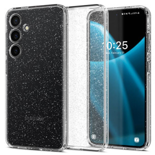 Гръб Spigen Liquid Crystal Glitter за Samsung Galaxy S24 - Порзрачен/блестящ