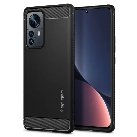 Гръб Spigen Rugged Armor за Xiaomi 12T/Xiaomi 12T Pro - Черен