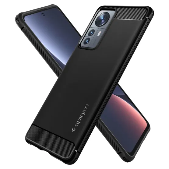 Гръб Spigen Rugged Armor за Xiaomi 12T/Xiaomi 12T Pro - Черен