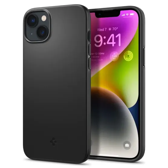Гръб Spigen Thin Fit за iPhone 14 - Черен