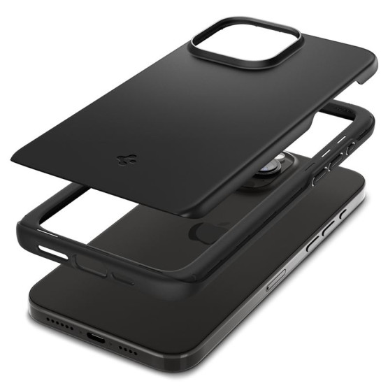 Гръб Spigen Thin Fit за iPhone 15 Pro - Черен