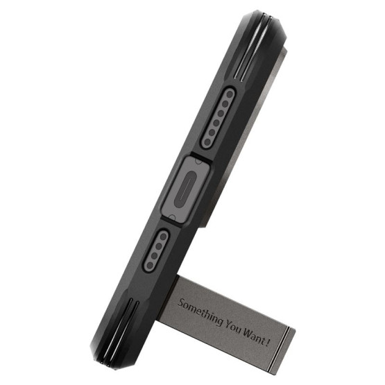 Гръб Spigen Tough Armor MagSafe за iPhone 15 Pro - Тъмно сив