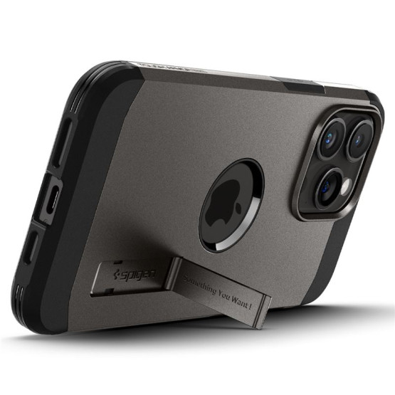Гръб Spigen Tough Armor MagSafe за iPhone 15 Pro - Тъмно сив