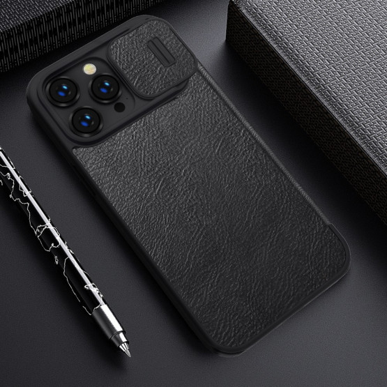 Калъф Nillkin Qin Pro за iphone 14 Pro Max - Черен