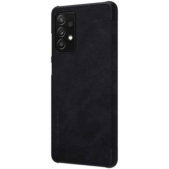 Калъф Nillkin Qin за Samsung Galaxy A72 5G/4G - Черен