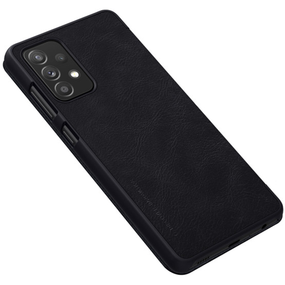 Калъф Nillkin Qin за Samsung Galaxy A72 5G/4G - Черен