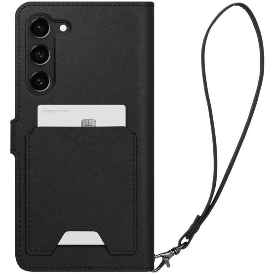 Калъф Spigen Wallet S Plus за Samsung Galaxy S23 Plus - Черен
