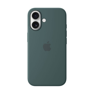Оригинален гръб Apple Silicone Magsafe Cover for iPhone 16 - Lake Green, MYY83ZM/A