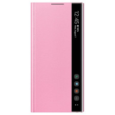 Оригинален калъф Clear View case за Samsung Galaxy Note 10 - Розов