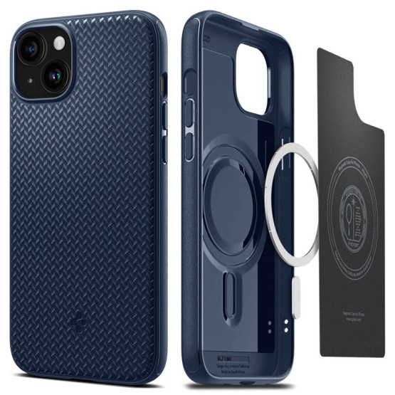 Spigen Mag Armor MagSafe за iPhone 15 Plus - Син