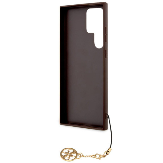 Гръб Guess 4G Charms Case за Samsung Galaxy S24 Ultra - Кафяв