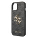 Гръб Guess PU 4G Metal Logo Case за iPhone 15 - Сив
