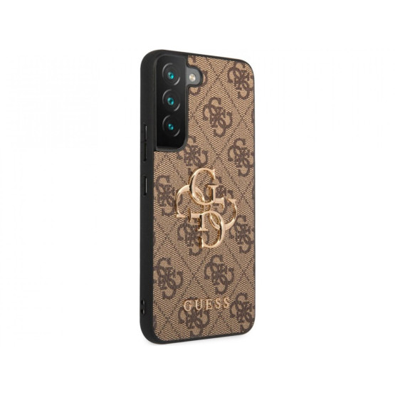 Гръб Guess PU 4G Metal Logo Case за Samsung Galaxy S23 - Кафяв