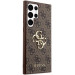 Гръб Guess PU 4G Metal Logo Case за Samsung Galaxy S24 Ultra - Кафяв