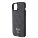 Гръб Guess PU 4G Strass Triangle Metal Logo Case + Crossbody Strap за iPhone 15 - Сив