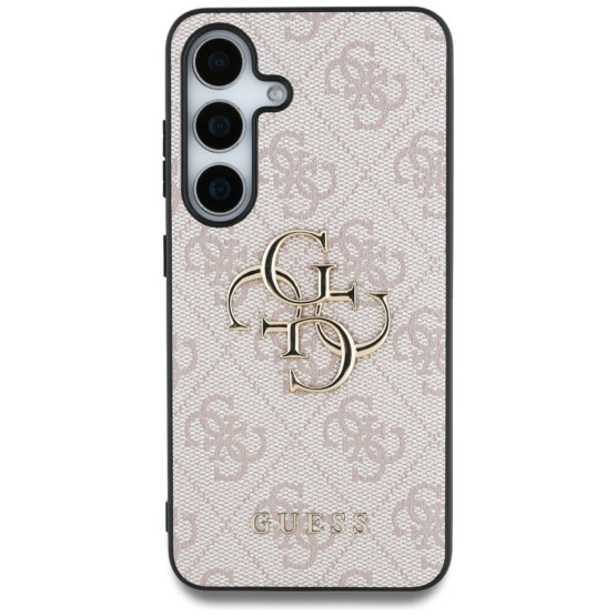 Гръб Guess за Samsung Galaxy S25 Plus ,PU, 4G Metal Logo Case, Розов