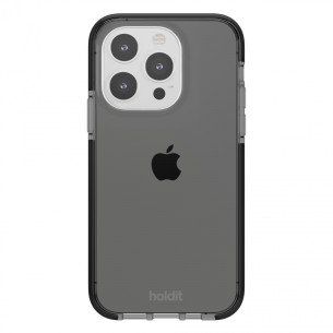 Гръб Holdit Seethru Case за iPhone 14 Pro - Черен