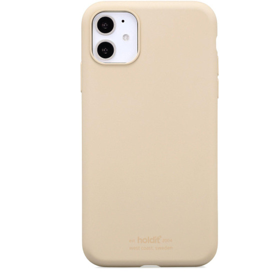 Гръб Holdit Silicone Case за iPhone 11- Beige