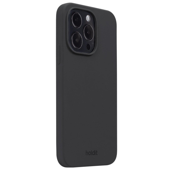 Гръб Holdit Silicone Case за iPhone 14 Pro - Черен