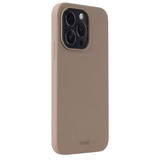Гръб Holdit Silicone Case за iphone 15 Pro - Кафяв