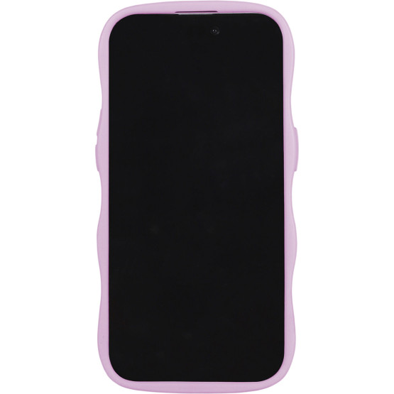 Гръб Holdit Wavy Case iPhone за 15 Pro Max - Лилава рамка
