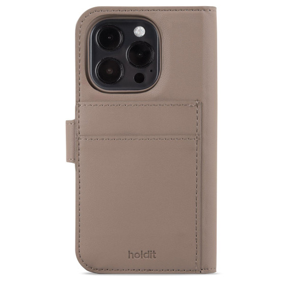 Гръб Калъф Holdit WalletCase MagnetPlus за iphone 15 Pro - Кафяв