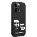 Гръб Karl Lagerfeld and Choupette Liquid Silicone Case за iPhone 14 Pro Max - Черен