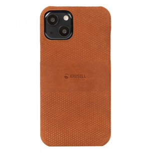 Гръб Krusell Leather Cover за Iphone 13 - Cognac