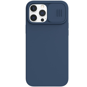 Гръб Nillkin Camshield Silky magnetic silicone case за iphone 13 Pro Max - Син