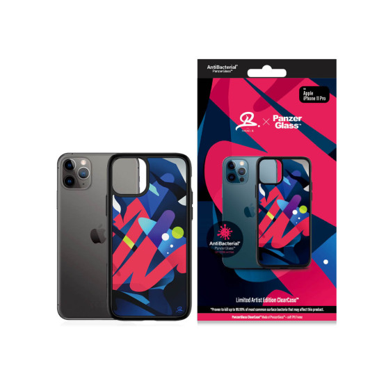 Гръб PanzerGlass Artist Edition ClearCase за Iphone 11 Pro - Цветен
