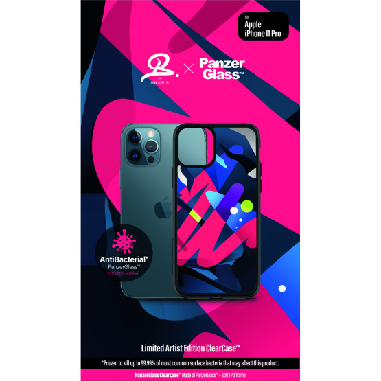 Гръб PanzerGlass Artist Edition ClearCase за Iphone 11 Pro - Цветен