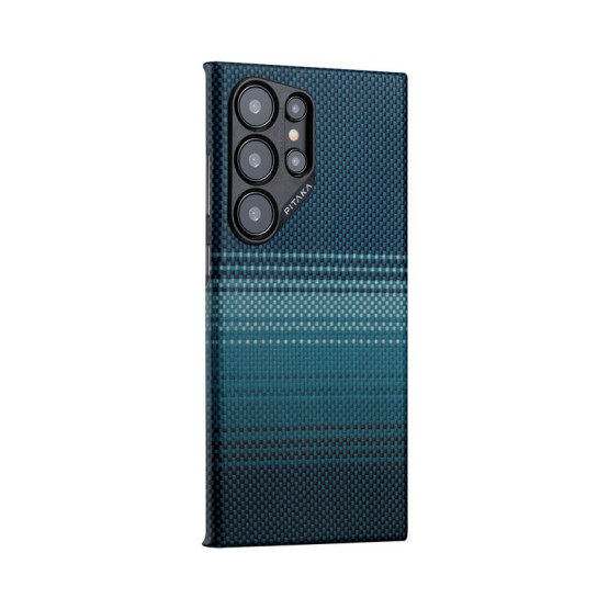 Гръб Pitaka MagEZ 4 case за Samsung Galaxy S24 Ultra - Moonrise, син