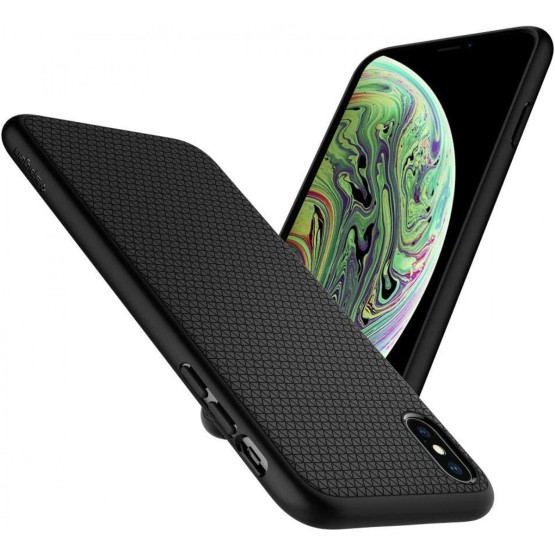 Гръб Spigen Liquid Air за iPhone XS/X - Черен