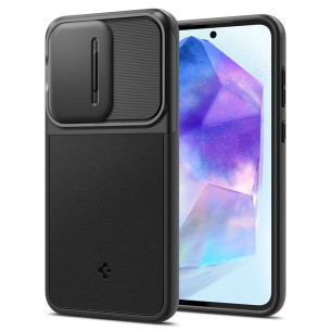 Гръб Spigen Optik Armor за Samsung Galaxy A55 - Черен