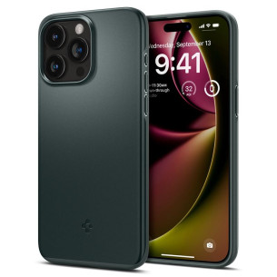 Гръб Spigen Thin Fit за iPhone 15 Pro Max - Зелен